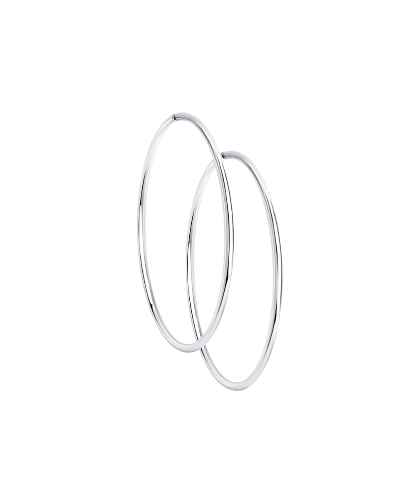 Серьги из серебра конго (кольца) 40мм