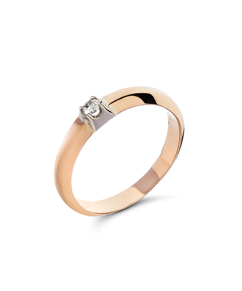 Kuldsõrmus briljandiga Goldinga 02487