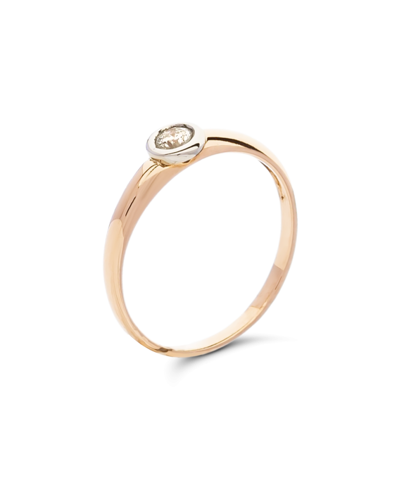 Kuldsõrmus briljandiga Goldinga 02403