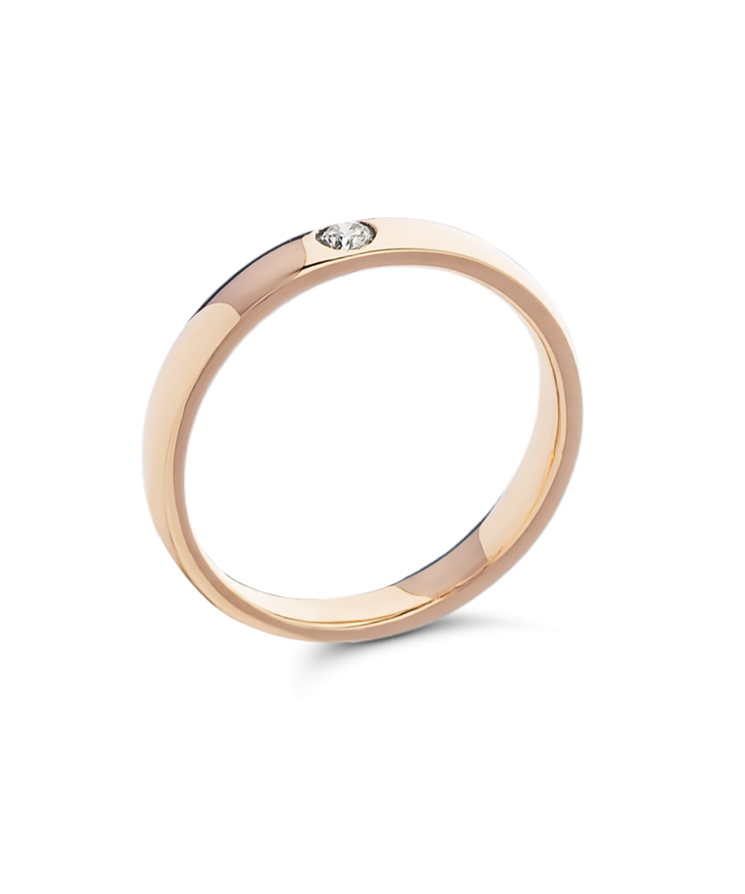 Kuldsõrmus briljandiga Goldinga 02517