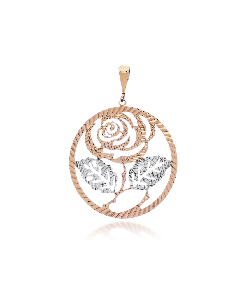 Золотая подвеска "Цветок"