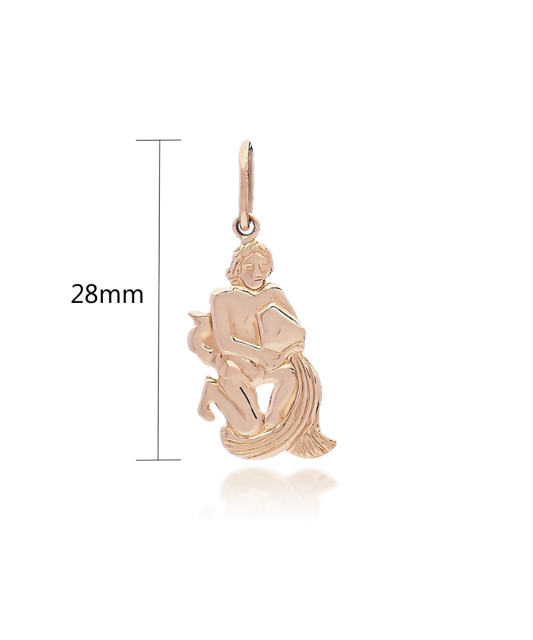 Золотая подвеска "Водолей"