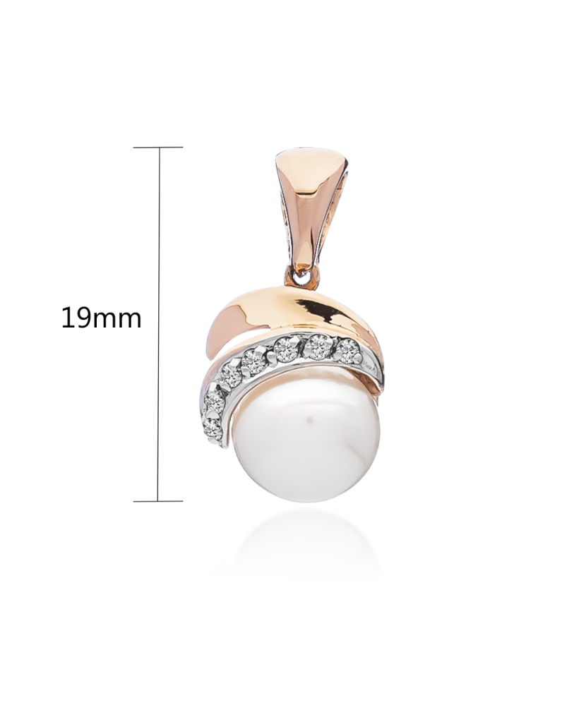 Kuldripats pärli ja tsirkoonidega Goldinga 02692