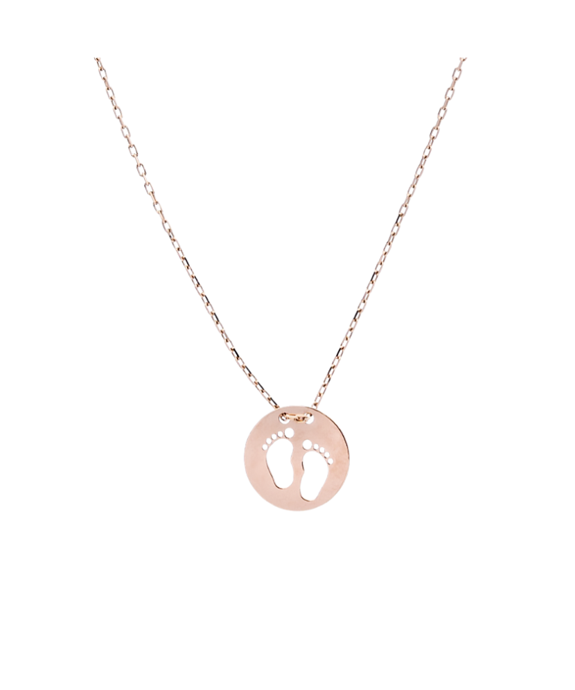 Kuldkett ripatsiga "Jalajäljed" Goldinga 98K4-N0103-Y