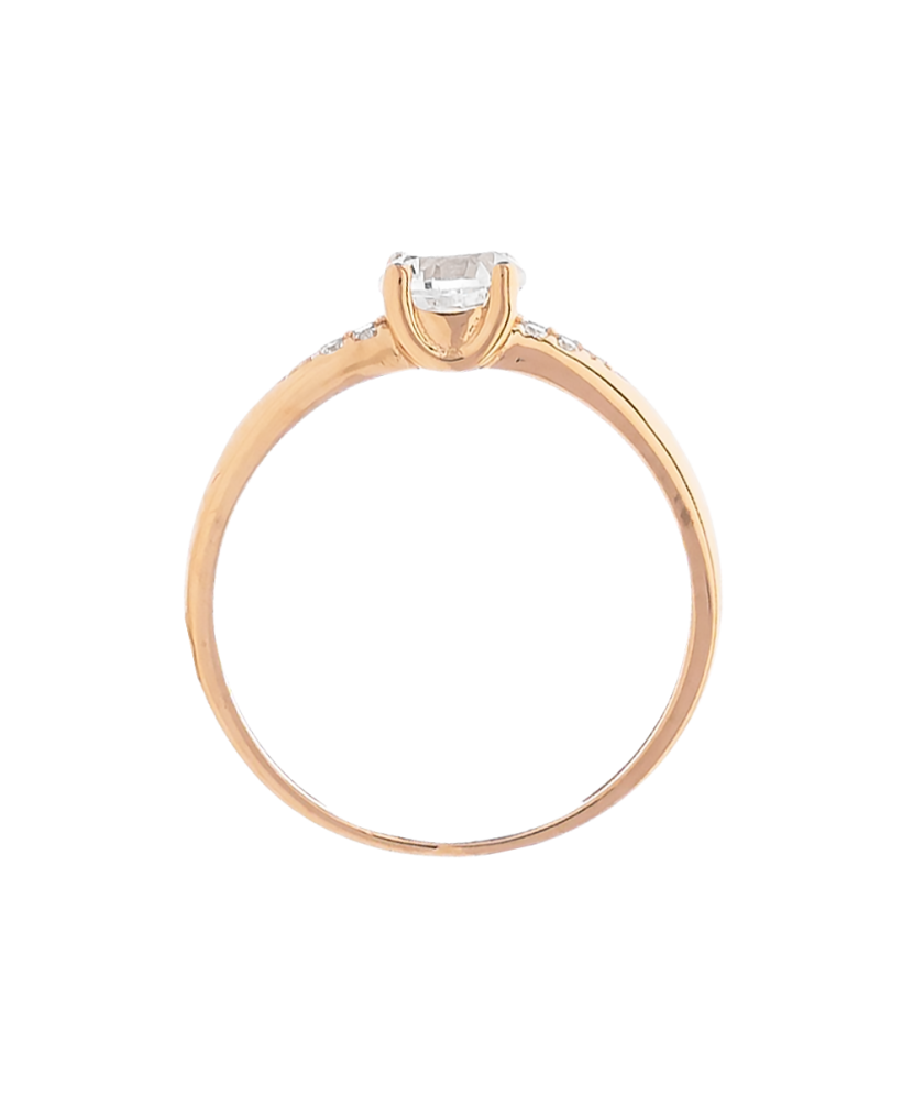 Kuldsõrmus tsirkoonidega Goldinga 71U06-BTT947-YW