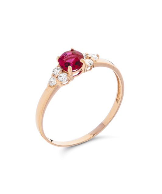 Kuldsõrmus tsirkoonidega Goldinga 71U06-BTT943/2-Y