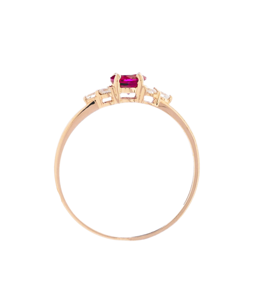 Золотое кольцо с цирконами