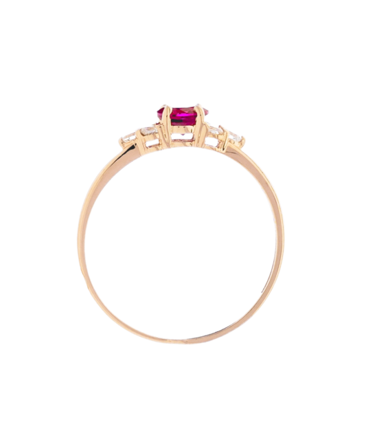 Золотое кольцо с цирконами