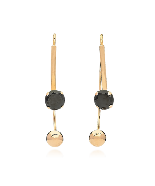 Kuldkõrvarõngad tsirkoonidega Goldinga 03430