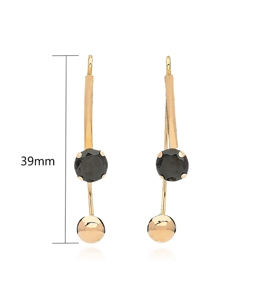 Kuldkõrvarõngad tsirkoonidega Goldinga 03430