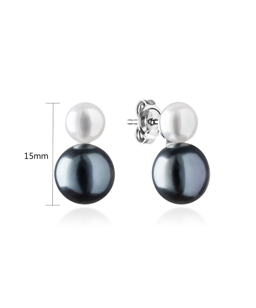 Hõbekõrvarõngad pärlitega Goldinga MS19406E