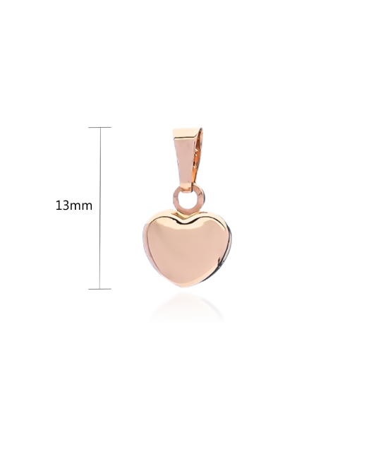Золотая подвеска "Сердечко"