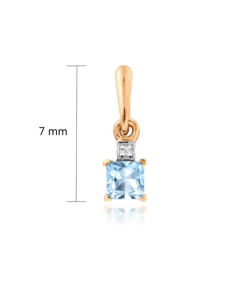 Kuldripats Londoni topaasi ja tsirkoonidega