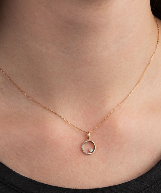 Золотой подвеска с бриллиантами