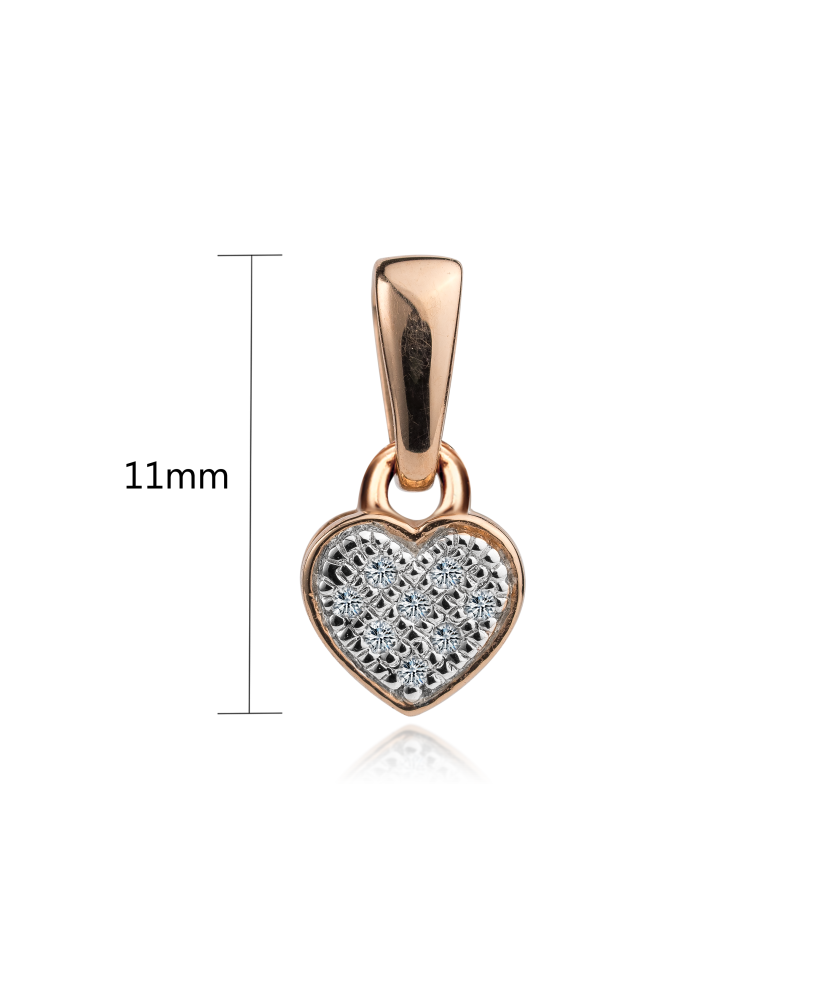 Kuldripats  briljantidega "südameke"