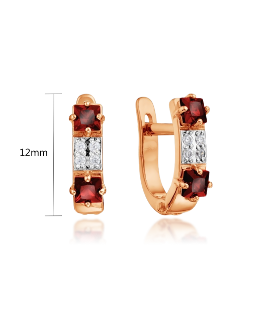 Kuldkõrvarõngad tsirkoonidega Goldinga T142026763-02