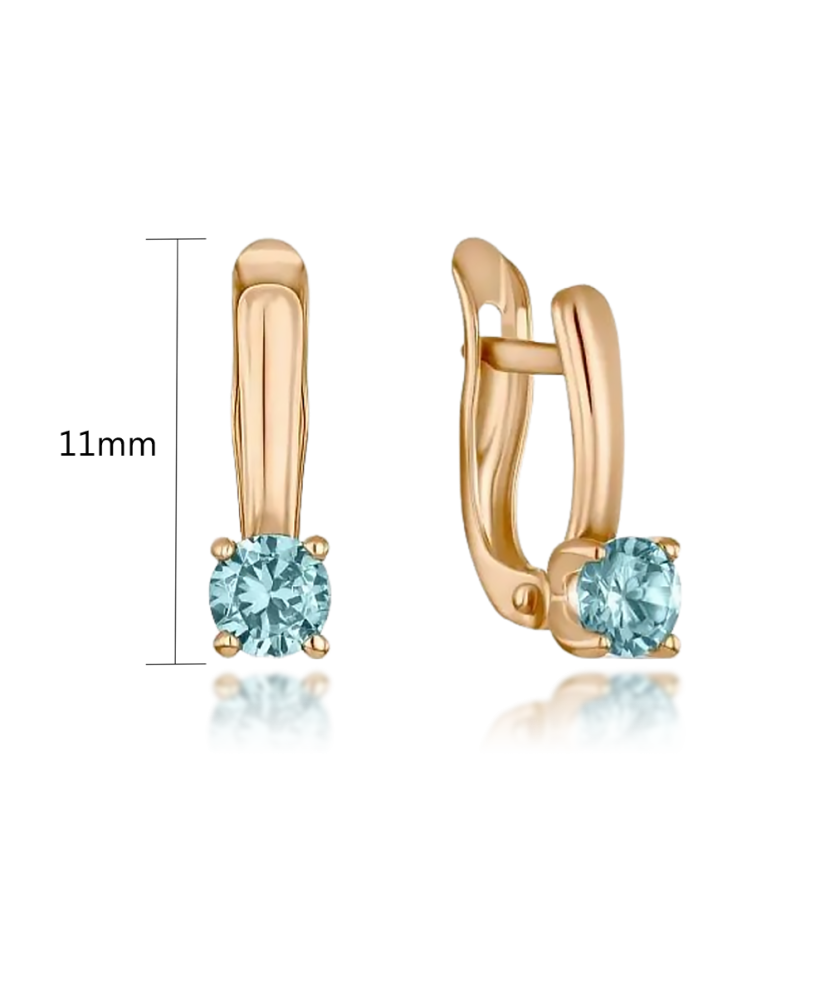 Kuldkõrvarõngad tsirkooniga Goldinga T102026654-03