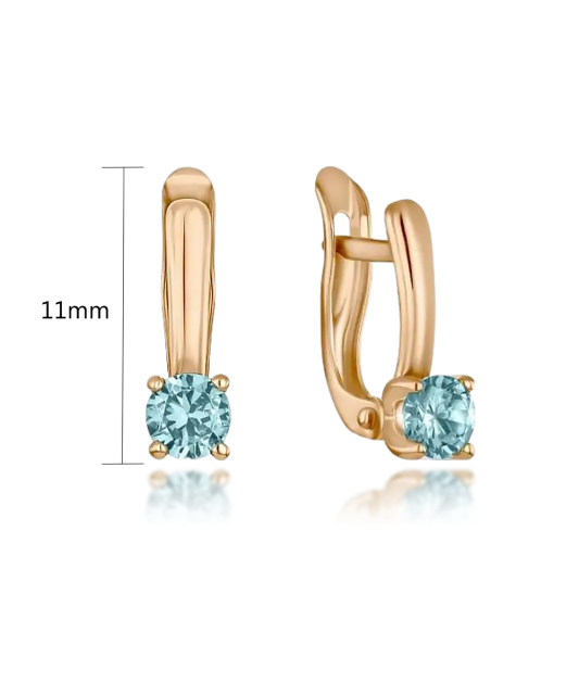 Kuldkõrvarõngad tsirkooniga Goldinga T102026654-03