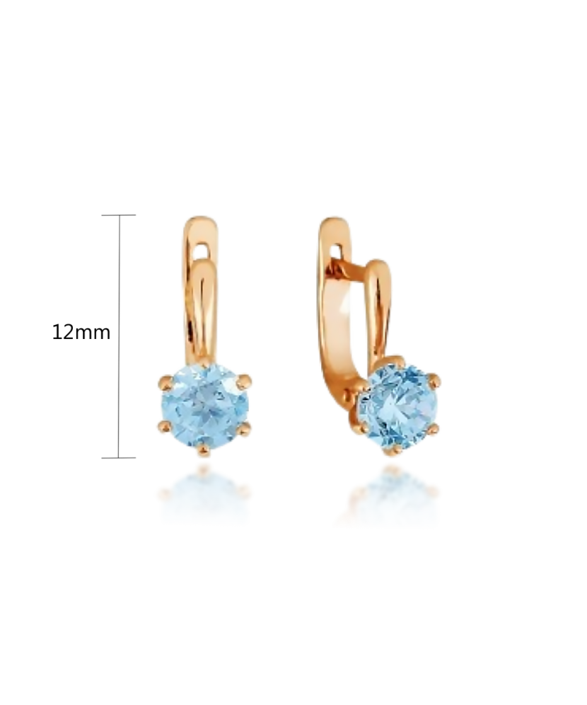 Kuldkõrvarõngad tsirkooniga Goldinga T102026658-02