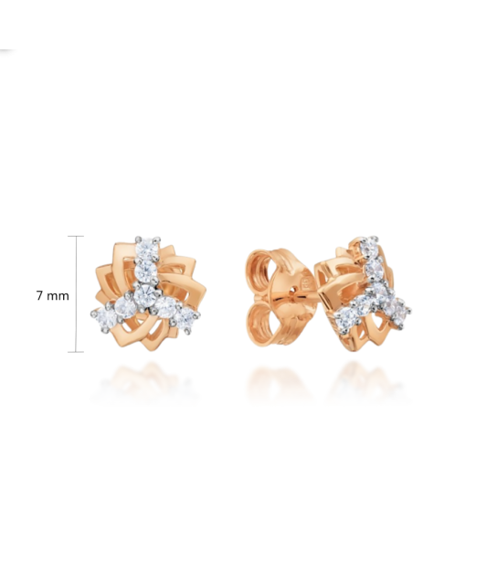 Kuldkõrvarõngad tsirkoonidega