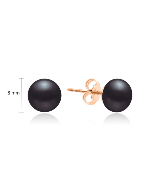 Золотые серьги с натуральным жемчугом