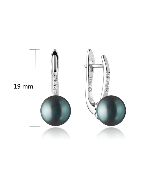 Hõbekõrvarõngad naturaalse pärliga Goldinga SK21228EL-B