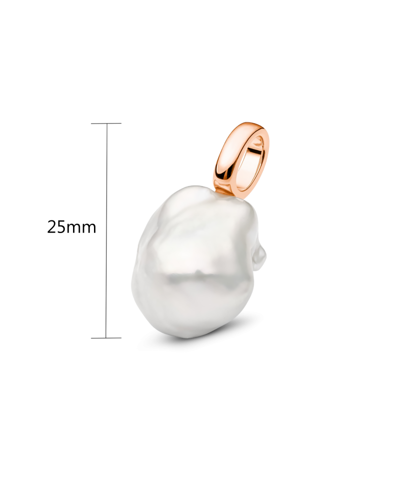 Позолоченная подвеска из серебра с жемчугом Касуми