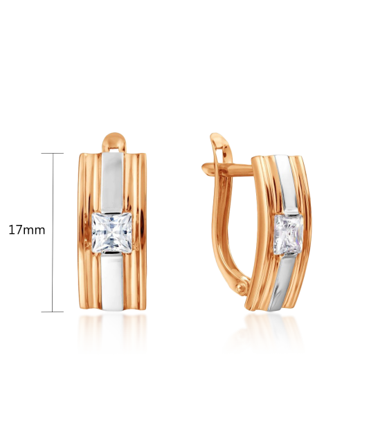 Kuldkõrvarõngad tsirkooniga