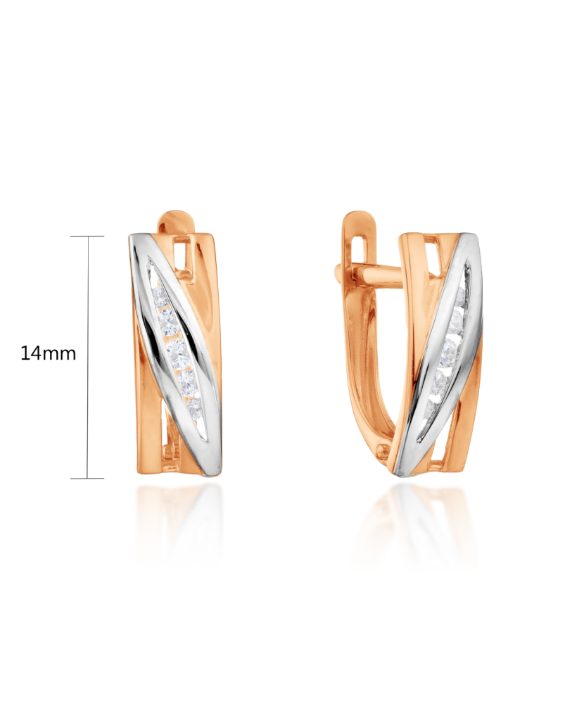 Kuldkõrvarõngad tsirkoonidega Goldinga T142028737
