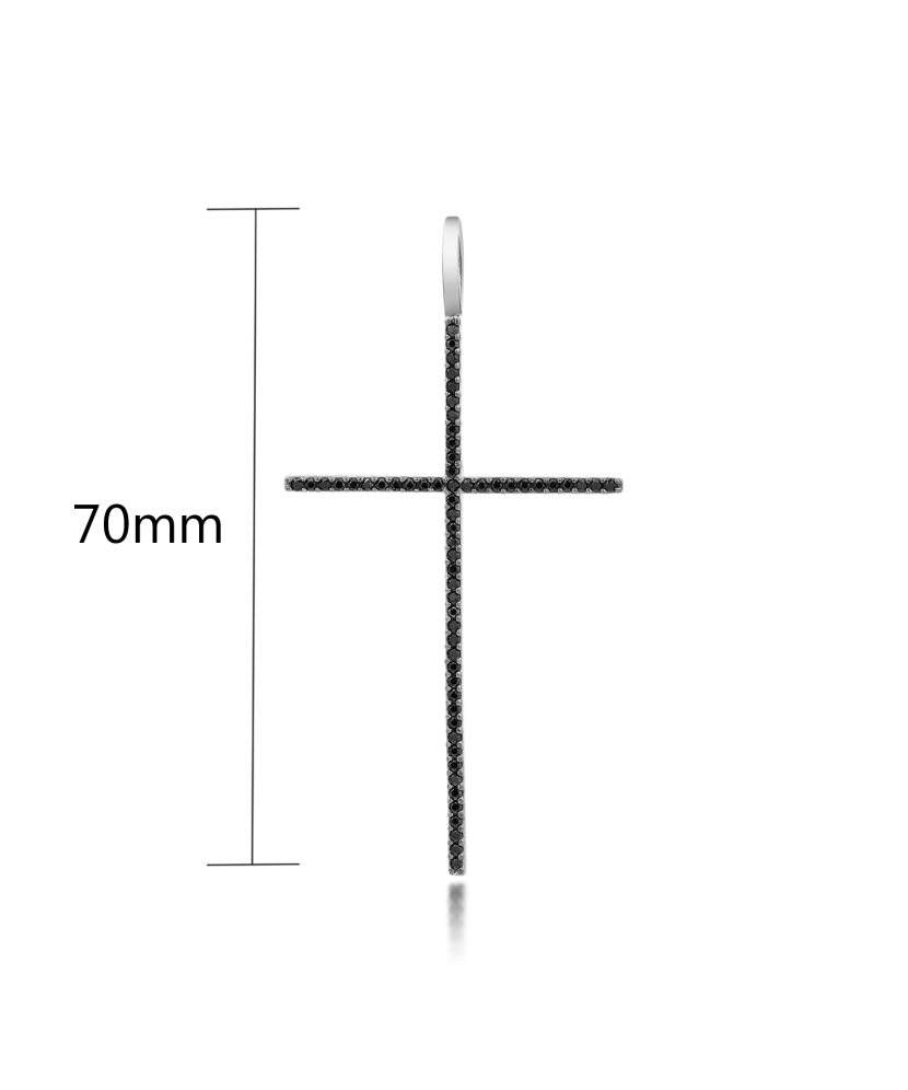 Серебряный подвеска с цирконами