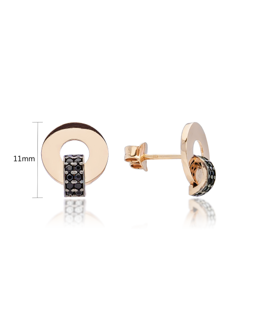 Kuldkõrvarõngad tsirkoonidega