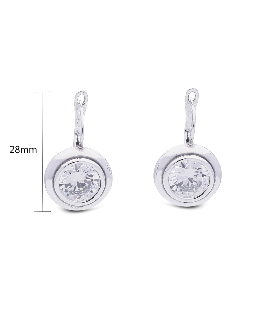 Hõbekõrvarõngad tsirkooniga Goldinga A2B