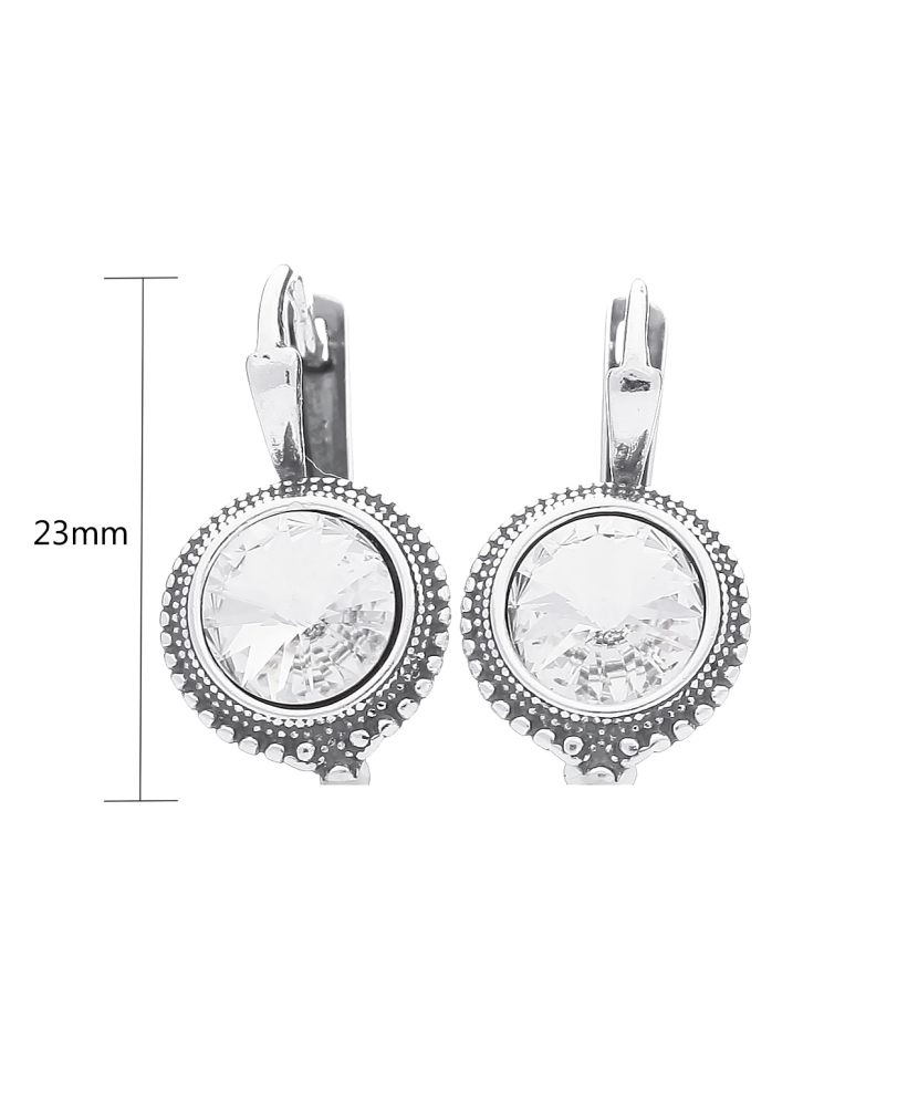 Hõbekõrvarõngad kristalliga Goldinga 00371