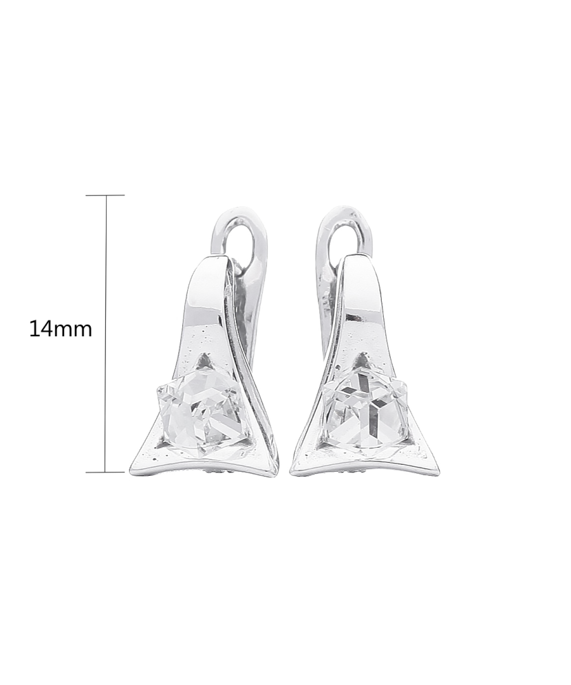 Hõbekõrvarõngad kristalliga Goldinga A246