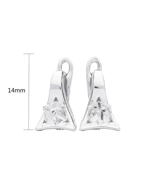 Hõbekõrvarõngad kristalliga Goldinga A246