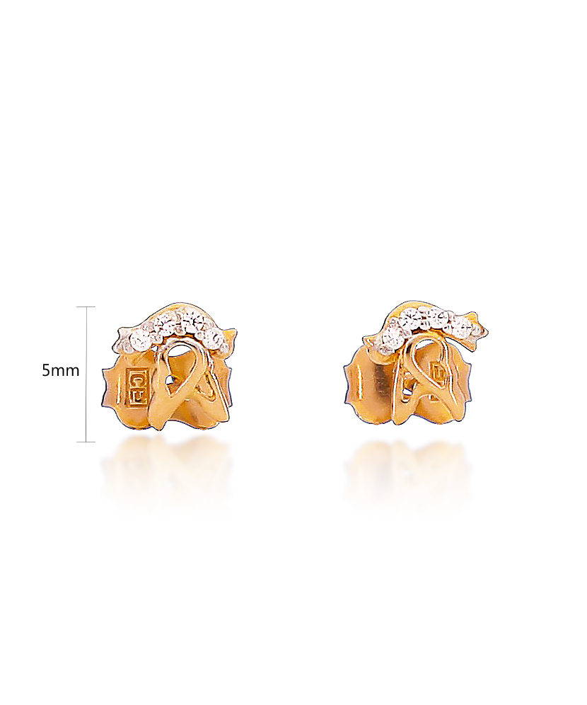 Kuldkõrvarõngad tsirkoonidega Goldinga 00404