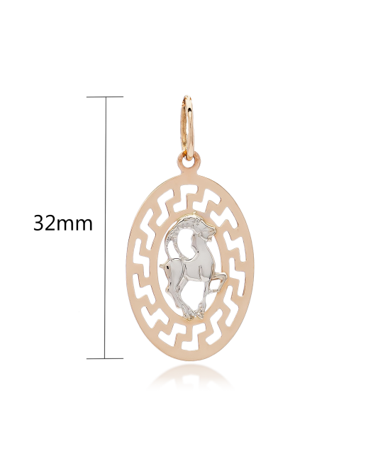 Золотой подвеска "Козерог"