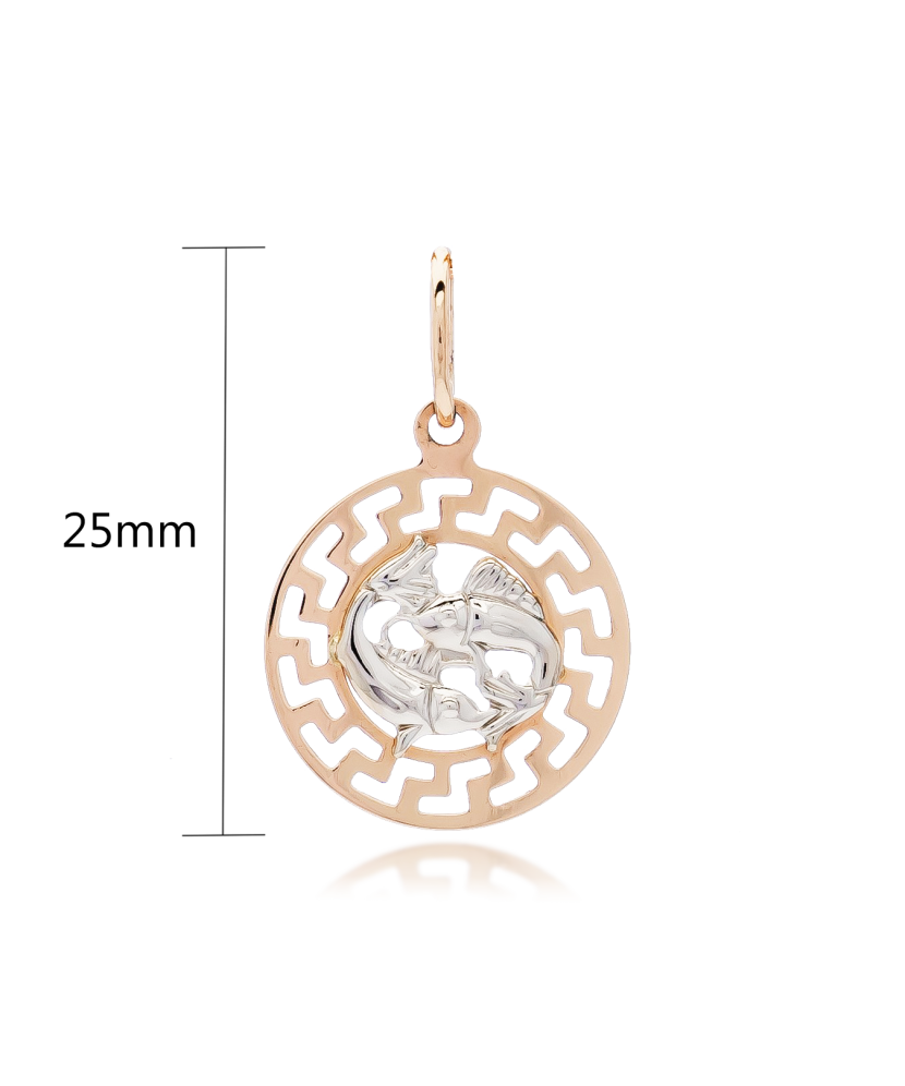 Золотой подвеска "Рыбы"