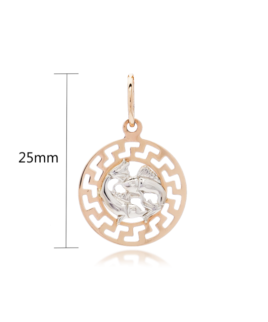 Золотой подвеска "Рыбы"