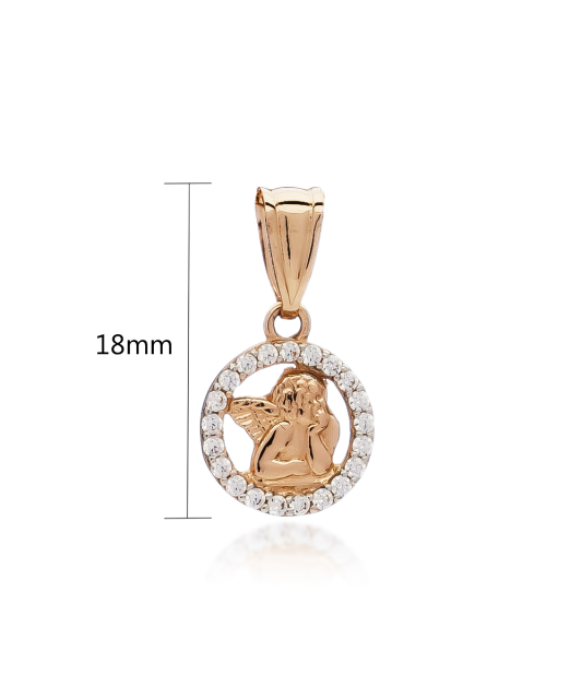 Золотой подвеска с цирконом