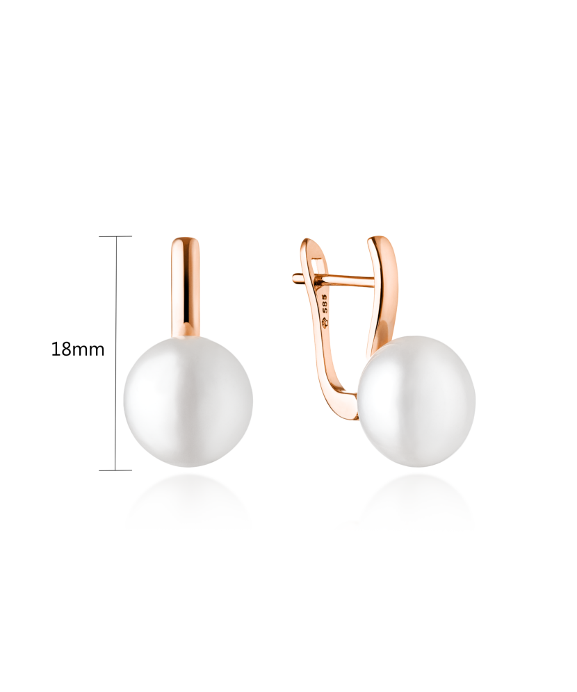 Kuldkõrvarõngad pärliga Goldinga SKG20490EL-W