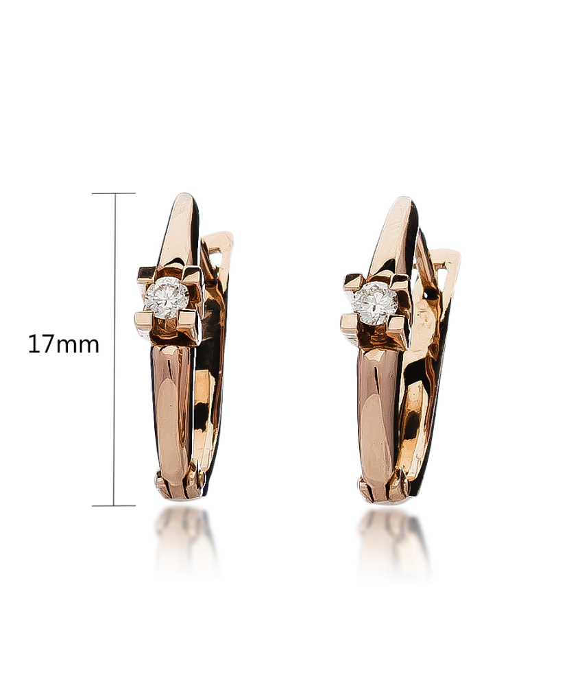 Kuldkõrvarõngad briljandiga