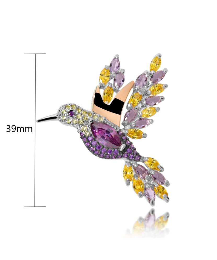 Hõbepross tsirkoonidega kullatud