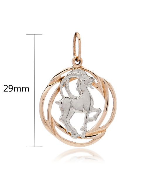 Золотой подвеска "Козерог"