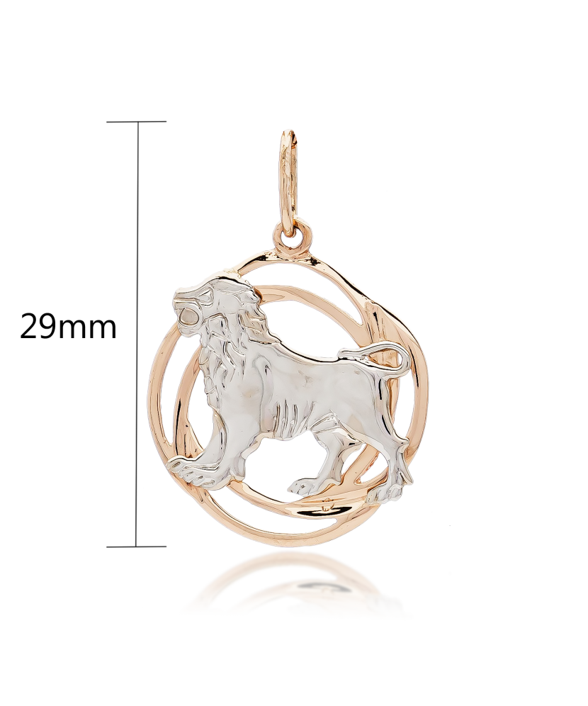 Золотой подвеска "Лев"