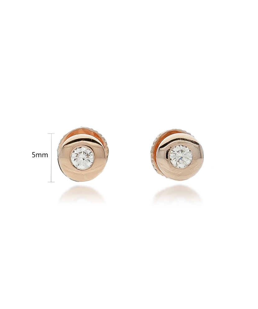 Kuldkõrvarõngad briljandiga Goldinga 01617