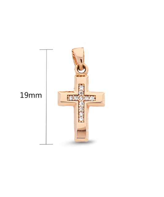 Kuldripats tsirkoonidega "rist" Goldinga 00617