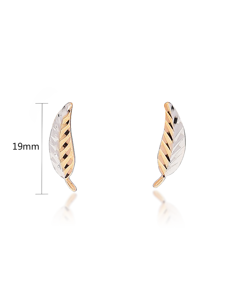 Kuldkõrvarõngad "lehed" Goldinga 00228