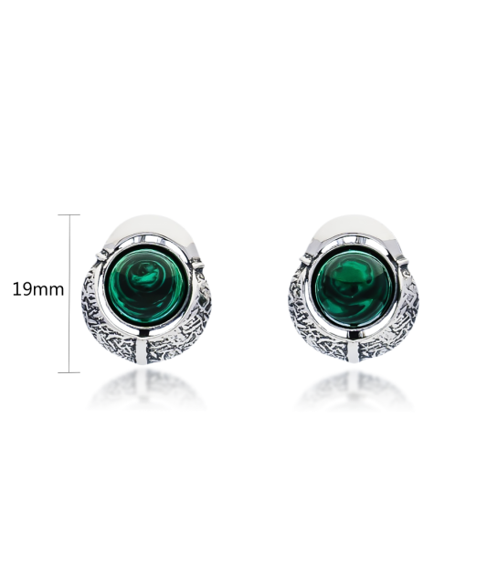 Hõbekõrvarõngad malahiidiga