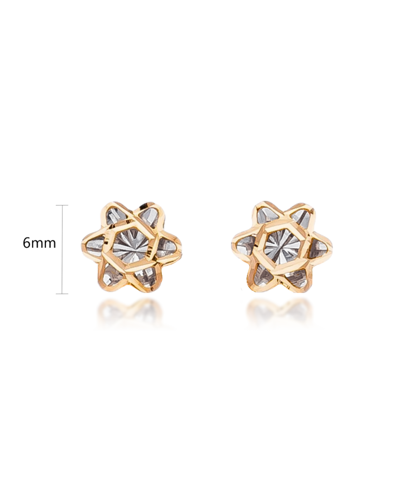 Золотые серьги "Цветочек"